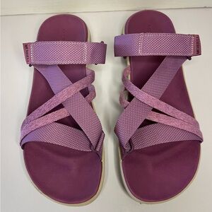 Merrell Women's Size 11 District 4 Mendi Mauve Pink Purple Slip In Slide Sandals